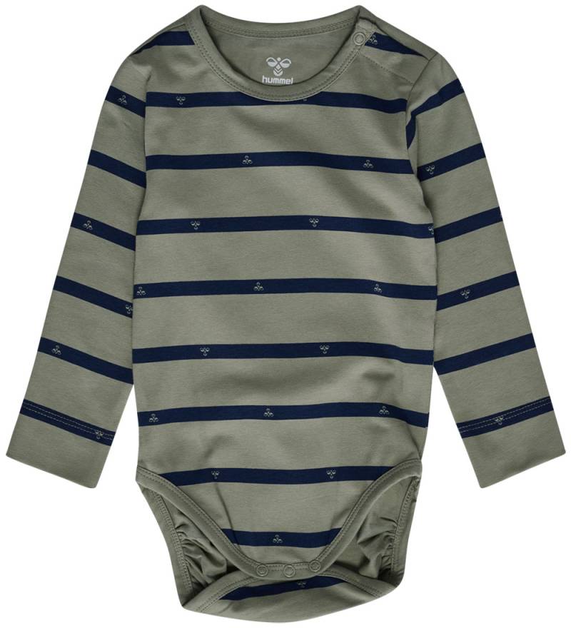 Hummel Body l/ä - hmlMini - Stripy Bee - Shadow - Hummel - 1 Jahr (80) - Body L/Ä von Hummel