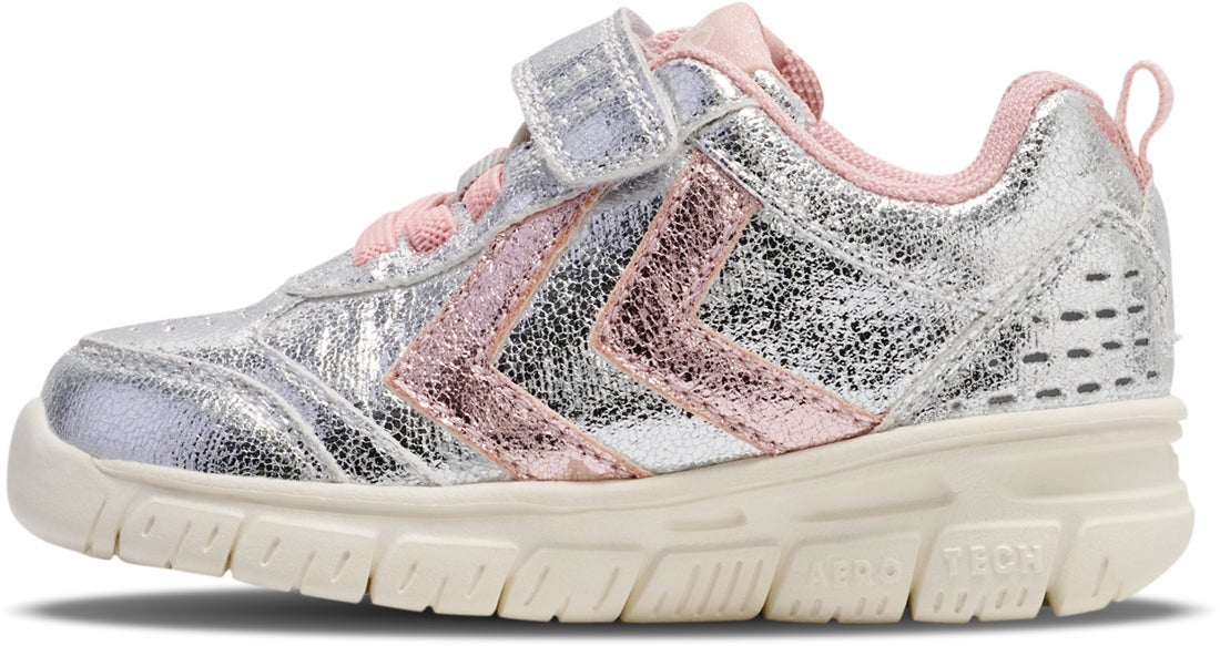 Hummel Crosslite Glitter Infant Kinder Sneaker, Silver, 28, Kinderschuhe Hummel Crosslite Glitter Infant Kinder Sneaker, Silver, 28, Kinderschuhe von Hummel