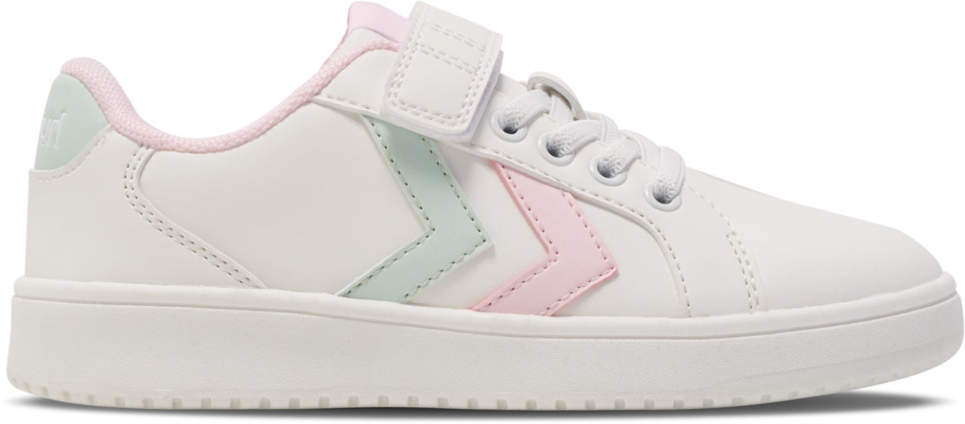 Hummel Derby Court Jr Kinder Sneaker, White/Pink, 30, Kinderschuhe Hummel Derby Court Jr Kinder Sneaker, White/Pink, 30, Kinderschuhe von Hummel