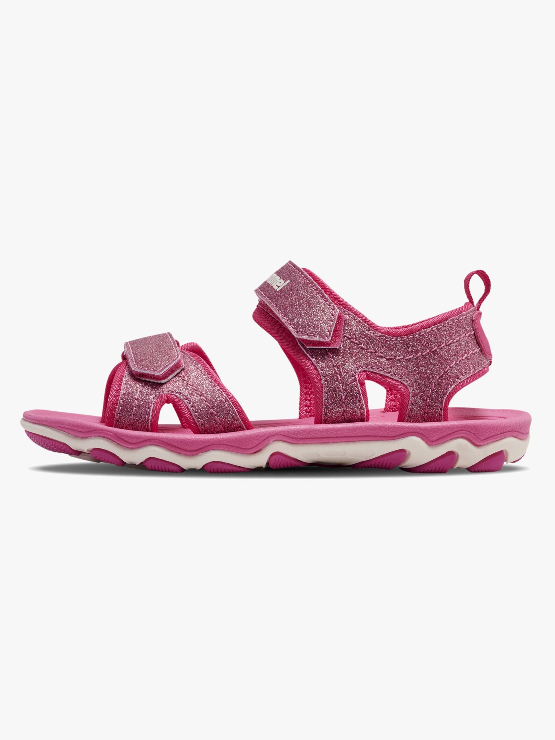 Hummel Glitter Jr Kinder Sandalen, Pink Flambé, 32 von Hummel