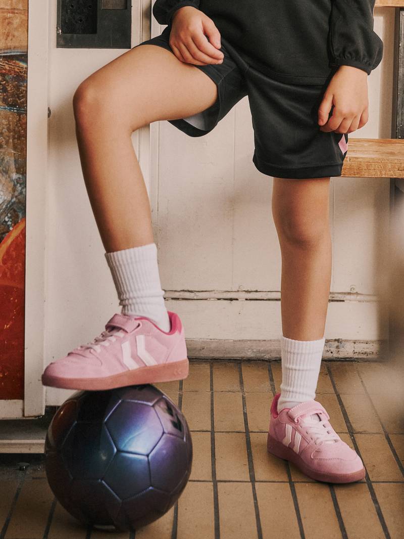 Hummel Handball Perfect CL Jr Kinder Sneaker, Roseate Spoonbill, 28, Kinderschuhe von Hummel