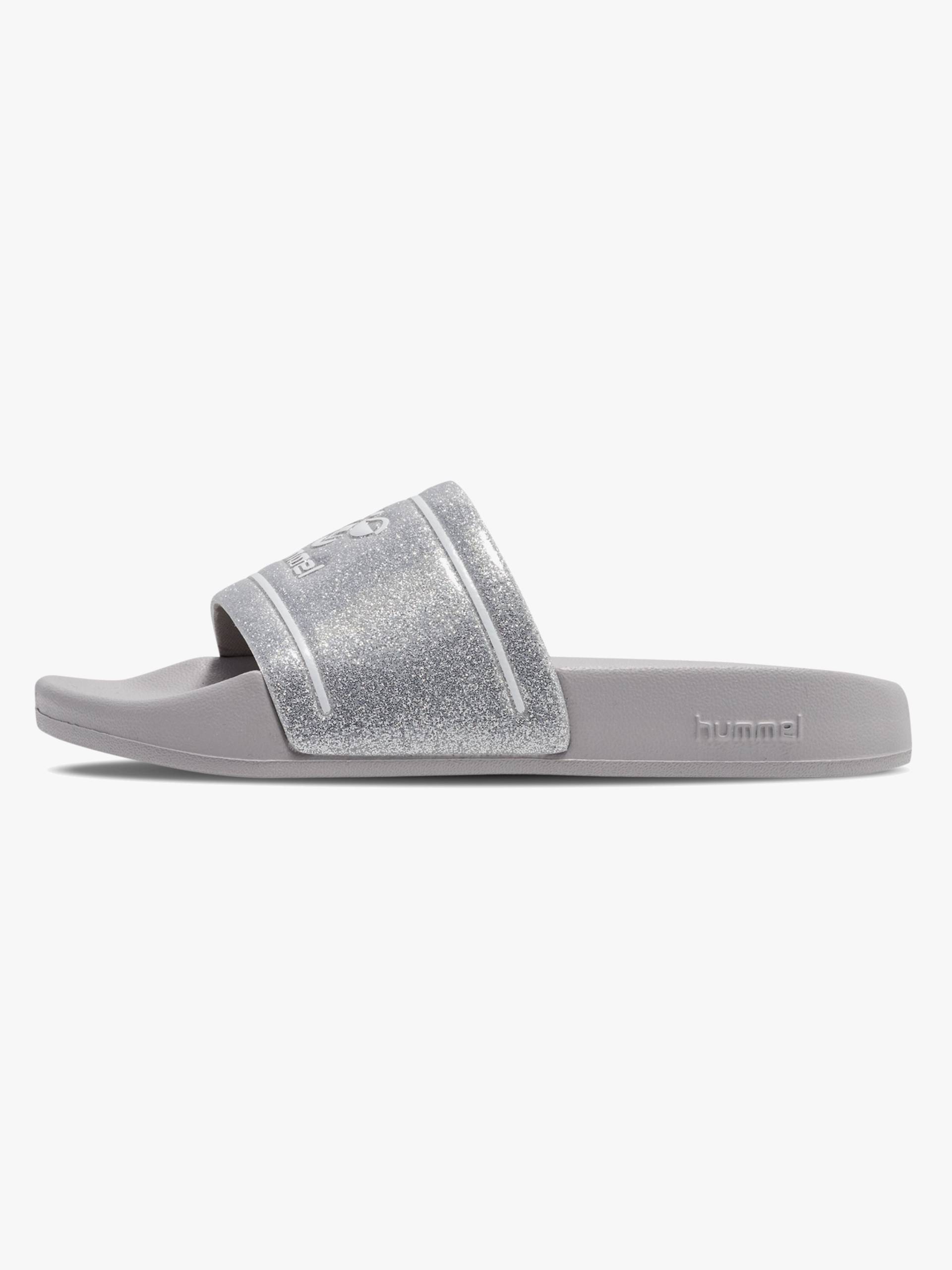 Hummel Pool Slide Glitter Jr Pantoffeln, Lunar Rock, 38 Hummel Pool Slide Glitter Jr Pantoffeln, Lunar Rock, 38 von Hummel