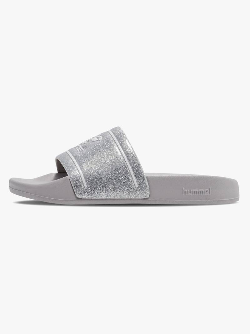Hummel Pool Slide Glitter Jr Pantoffeln, Lunar Rock, 38 Hummel Pool Slide Glitter Jr Pantoffeln, Lunar Rock, 38 von Hummel