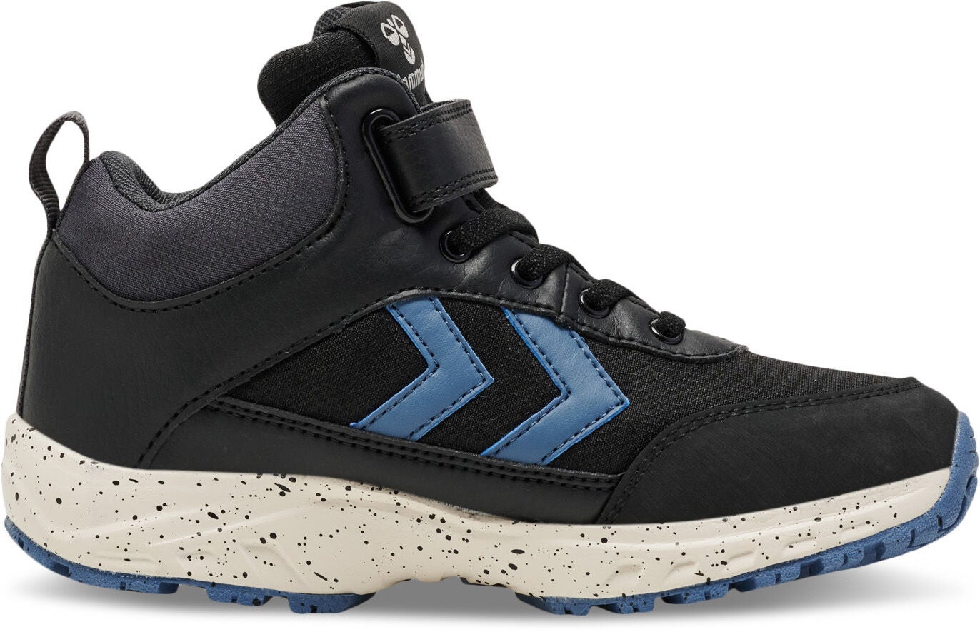 Hummel Root Tex Jr Kinder Sneaker, Black/Blue, 30, Kinderschuhe von Hummel