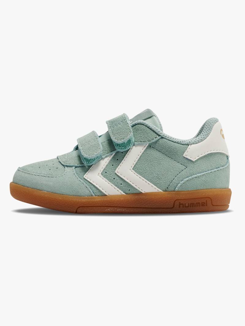 Hummel Victory Suede II Infant Kinder Sneaker, Frosty Green, 23, Kinderschuhe von Hummel