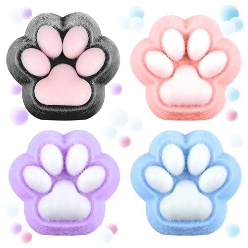 Humtudeit 4 Stück Squishy Katzenpfote, Quetschspielzeug Katzenpfoten, Fufu Squishy Riesen, Taba Squishy Riesen Pfote Squishy Bindungen, Anti-Stress-Spielzeug für Kinder Jugendliche Erwachsene Humtudeit 4 Stück Squishy Katzenpfote, Quetschspielzeug Katzenpfoten, Fufu Squishy Riesen, Taba Squishy Riesen Pfote Squishy Bindungen, Anti-Stress-Spielzeug für Kinder Jugendliche Erwachsene von Humtudeit