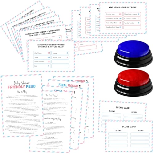 Humyoun Baby Shower Friendly Feud Game with 2 Antwortsummer Feud Card for Family Game Night Fun Trivia Quiz for Party Office Class Groups Team Building Humyoun Baby Shower Friendly Feud Game with 2 Antwortsummer Feud Card for Family Game Night Fun Trivia Quiz for Party Office Class Groups Team Building von Humyoun