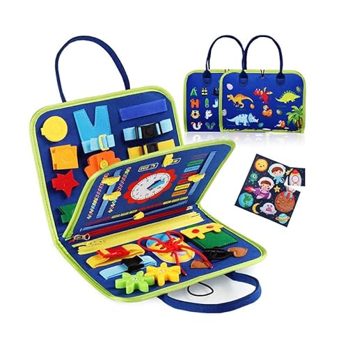 HundoPony Busy Board Montessori Spielzeug Kinder Pädagogisches Lernaktivitäts-Sensory-Board, Baby Geschenk für Mädchen & Jungen HundoPony Busy Board Montessori Spielzeug Kinder Pädagogisches Lernaktivitäts-Sensory-Board, Baby Geschenk für Mädchen & Jungen von HundoPony