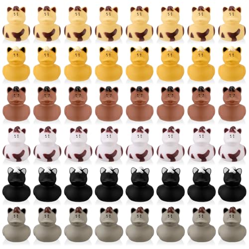 Hungdao Gummiente für Pferde, 5,9 cm, Bucking Bronco, Pool-Schwimmer, Bade-Dekoration, Geschenk für Pferderennen, Festival, Jungen und Mädchen, Klassenzimmerpreise, Babyparty, Partyzubehör, 48 Stück von Hungdao