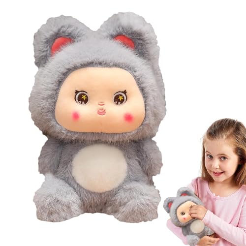HunicandIU Animal Plüschspielzeug, ausgestopfte Hasenpuppe | Weichgefüllte Spielsachen | 25 cm tragbare Hasenpuppe, entzückende Innenhäuser für Wohnzimmer, Schlafzimmer, Arbeitszimmer von HunicandIU