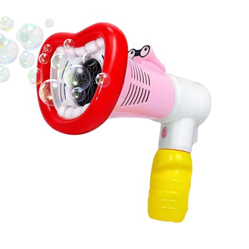 HunicandIU Bubble Making Toy, Kinder Bubble Maker | Batterieantrieb großer Mundblasenhersteller | Tragbares Strandspielzeug, Elektrogebläserpartys Gefälligkeiten für Garten, Mädchen, Pool von HunicandIU