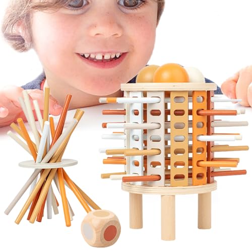 HunicandIU Holzblöcke Stapelspiel, Feinmotorik -Bausteine | Natürliche Turmspielzeugbausteine ,Pädagogisches Familienpuzzlespiel zum Geburtstag Weihnachten Neujahr Ostern HunicandIU Holzblöcke Stapelspiel, Feinmotorik -Bausteine | Natürliche Turmspielzeugbausteine ,Pädagogisches Familienpuzzlespiel zum Geburtstag Weihnachten Neujahr Ostern von HunicandIU