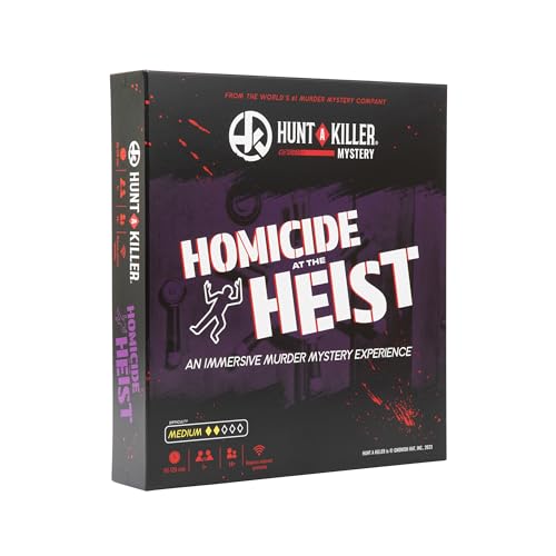 Hunt A Killer Homicide at The Heist - Löse einen Mord an einem brillanten Dieb - Für True Crime Fans mit Dokumenten & Rätseln - Mord-Rätselspiel für Erwachsene von Hunt A Killer
