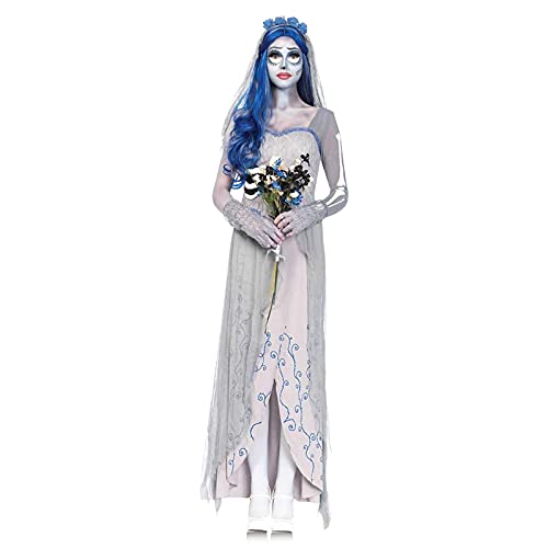 HuntChao Corpse Hochzeitskleid Cosplay Braut Kostüm Halloween für Frauen 1 Set Langlebig - Groß von HuntChao
