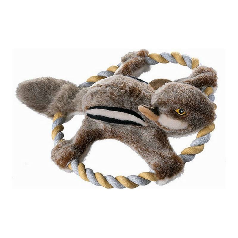 Kuscheltier für Hunde Hunter Wildlife Train Mit Seil Eichhörnchen (30 cm) von Hunter