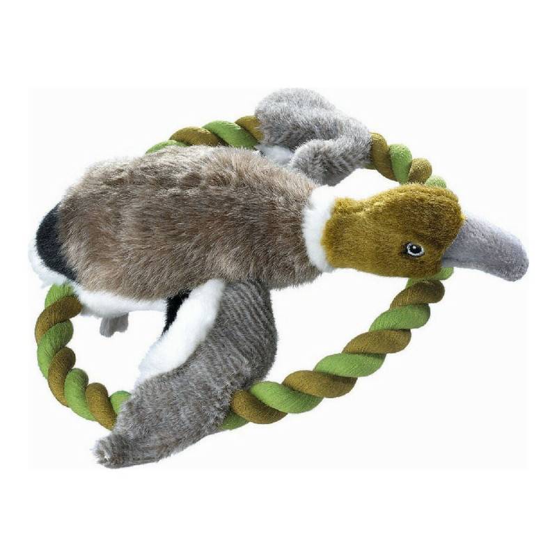 Kuscheltier für Hunde Hunter Wildlife Train Mit Seil Ente (26 cm) von Hunter