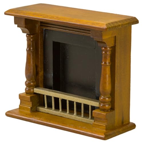 1:12 Skala Dollhouse Kamin, Simulation DIY Vintage Holz dekorative Miniaturmöbel für Weihnachtsdekor -Accessoires 1:12 Skala Dollhouse Kamin, Simulation DIY Vintage Holz dekorative Miniaturmöbel für Weihnachtsdekor -Accessoires von Huraoerrrr