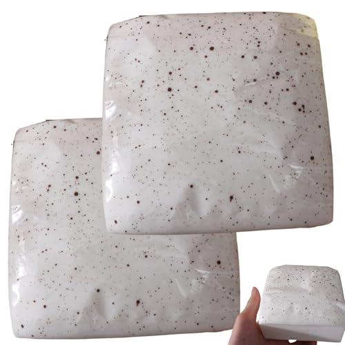 2pcs Stress Squeeze Spielzeug, weiche klebrige Nette Toast Angst Entlastungsspielzeug mit langsamer steigender Wirkung für Geburtstagsgeschenke Party Gefälligkeiten von Huraoerrrr