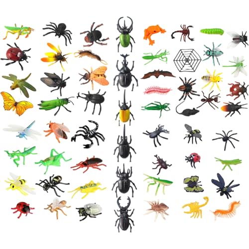 59pcs Insektenspielzeug realistische Plastikwanzenspielzeug für Wissenschaftsprojekt Kuchen Topper Frühes Bildungsmodell für 3 bis 5 Jahre alt 59pcs Insektenspielzeug realistische Plastikwanzenspielzeug für Wissenschaftsprojekt Kuchen Topper Frühes Bildungsmodell für 3 bis 5 Jahre alt von Huraoerrrr