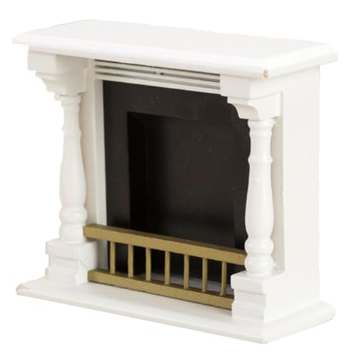 Huraoerrrr 1:12 Skala Dollhouse Kamin weiß, Simulation DIY Vintage Holz dekorative Miniaturmöbel für Weihnachtsdekor -Accessoires Huraoerrrr 1:12 Skala Dollhouse Kamin weiß, Simulation DIY Vintage Holz dekorative Miniaturmöbel für Weihnachtsdekor -Accessoires von Huraoerrrr