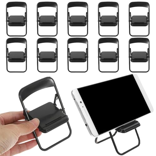 Huraoerrrr 10pcs Dollhouse Möbel Mini Klappstuhl Plastik Black Süßes Miniaturmöbel für Dollhouse Accessoires Dekor, Telefonständer Huraoerrrr 10pcs Dollhouse Möbel Mini Klappstuhl Plastik Black Süßes Miniaturmöbel für Dollhouse Accessoires Dekor, Telefonständer von Huraoerrrr
