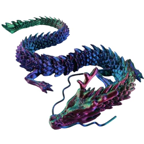 Huraoerrrr 12 Zoll 3D Gedruckter Drachen Flexibler artikulierter potenable Kristallspannungspflicht Spielzeug für die Autodekoration farbenfroh Huraoerrrr 12 Zoll 3D Gedruckter Drachen Flexibler artikulierter potenable Kristallspannungspflicht Spielzeug für die Autodekoration farbenfroh von Huraoerrrr