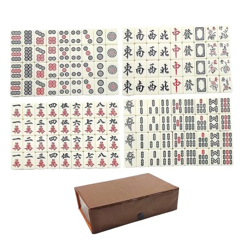 Huraoerrrr 149pcs Mini Mahjong Set, chinesische Mah Jong -Spiel Reisemini für Kinder Familien Erwachsene Huraoerrrr 149pcs Mini Mahjong Set, chinesische Mah Jong -Spiel Reisemini für Kinder Familien Erwachsene von Huraoerrrr