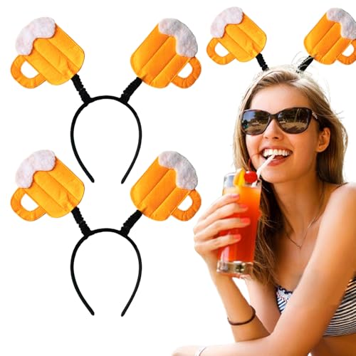 Huraoerrrr 2pcs Bierhut Haare, gelbe Bier Tasse Kopfband für Feierlichkeiten mit deutschem Thema und Festivals Kostümzubehör Huraoerrrr 2pcs Bierhut Haare, gelbe Bier Tasse Kopfband für Feierlichkeiten mit deutschem Thema und Festivals Kostümzubehör von Huraoerrrr