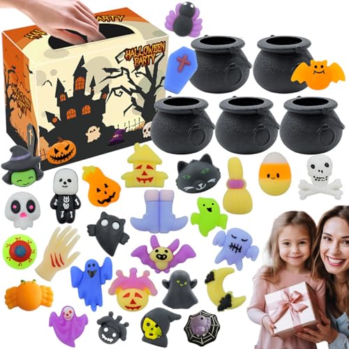 Huraoerrrr 33pcs Halloween Fidget Toys Set, enthält 5 Kessel und 28 für Kinderparty Geschenke Geschenke von Huraoerrrr