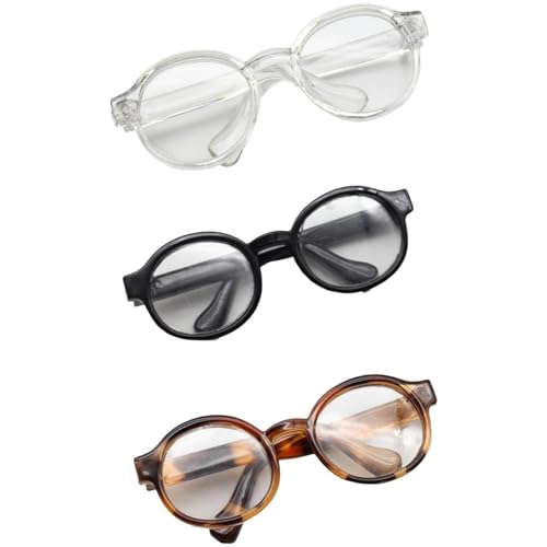 Huraoerrrr 3pcs Mini -Brille für Puppen Klassische stilvolle runde Rahmen Spielzeug Sonnenbrille DIY Decorative Crafts Cosplay Photo Requisiten Huraoerrrr 3pcs Mini -Brille für Puppen Klassische stilvolle runde Rahmen Spielzeug Sonnenbrille DIY Decorative Crafts Cosplay Photo Requisiten von Huraoerrrr