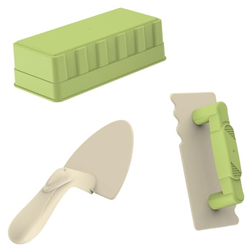 Huraoerrrr 3pcs Sandspielzeug Plastikspielzeugsteine mit Glättungswerkzeugen Sandburg -Baukit für Jungen Mädchen Huraoerrrr 3pcs Sandspielzeug Plastikspielzeugsteine mit Glättungswerkzeugen Sandburg -Baukit für Jungen Mädchen von Huraoerrrr