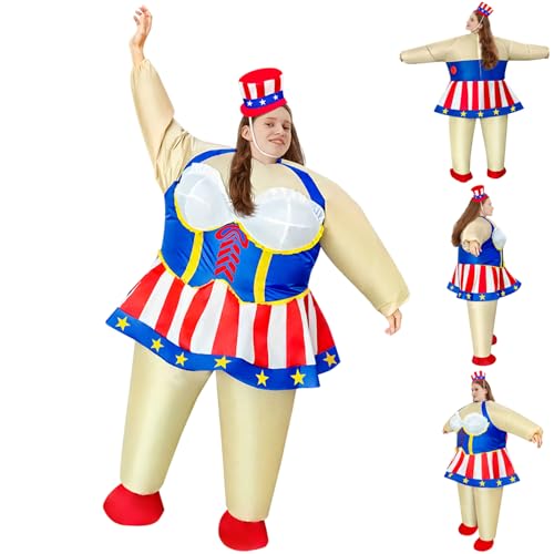 Huraoerrrr 4. Juli Kostüm 78, 7in Patriotisches Kostüm Memorial Day Blasable für Erwachsene Dekorative 4. Juli Schlauchboote für Partyparade -Bühne, Kleid Huraoerrrr 4. Juli Kostüm 78, 7in Patriotisches Kostüm Memorial Day Blasable für Erwachsene Dekorative 4. Juli Schlauchboote für Partyparade -Bühne, Kleid von Huraoerrrr