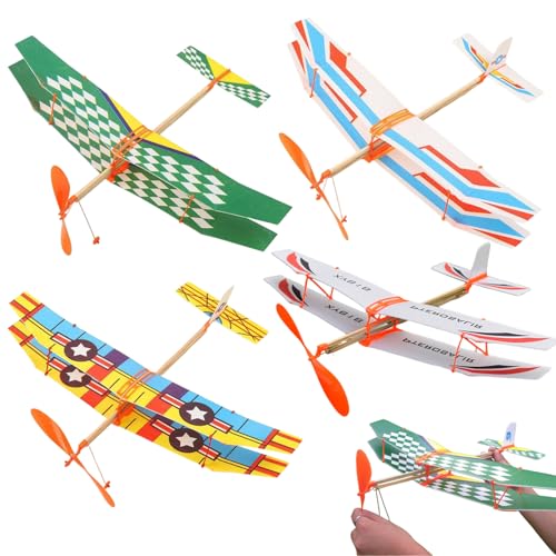 Huraoerrrr 4PCS -Schaumflugzeuge für Kinder, 20x17 Gummiband -Windup Flying Segelflugzeug für Outdoor -Spiele, Party -Gefälligkeiten Huraoerrrr 4PCS -Schaumflugzeuge für Kinder, 20x17 Gummiband -Windup Flying Segelflugzeug für Outdoor -Spiele, Party -Gefälligkeiten von Huraoerrrr