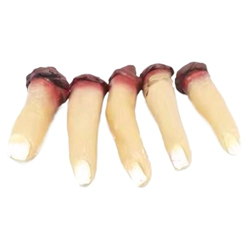 Huraoerrrr 5pcs gefälschter Finger gebrochener Körperteile Horror beängstigende blutige Tote Stütze für Spukzimmer Vampir Zombie Party Huraoerrrr 5pcs gefälschter Finger gebrochener Körperteile Horror beängstigende blutige Tote Stütze für Spukzimmer Vampir Zombie Party von Huraoerrrr