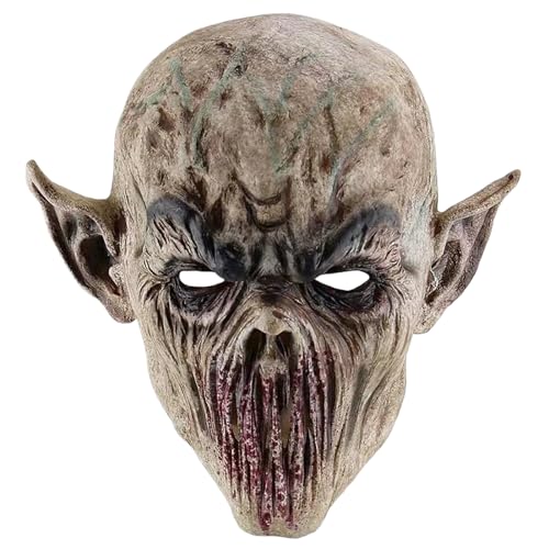 Huraoerrrr Alien Maske für erwachsene, realistische beängstigende Vollkopf -Halloween -Maske, gruseliges Außerirdische Prop -Kostüm für Cosplay -Party von Huraoerrrr
