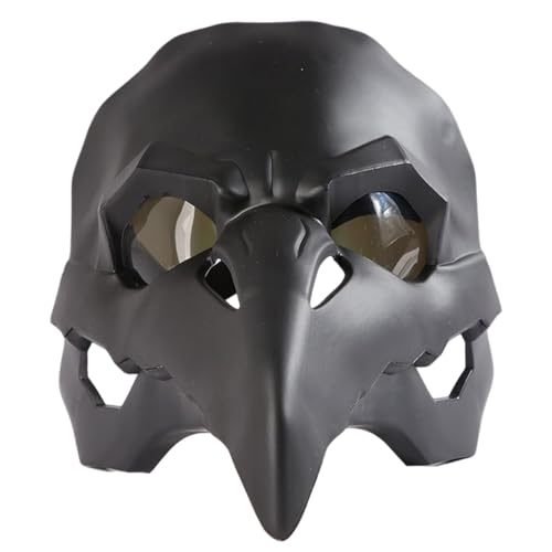 Huraoerrrr Crow Maske, Steampunk Pest Doctor Maske, langes Nasenschnabel Raven Cosplay für Halloween Party Maskerade Rollenspiele Geburtstagsgeschenke von Huraoerrrr