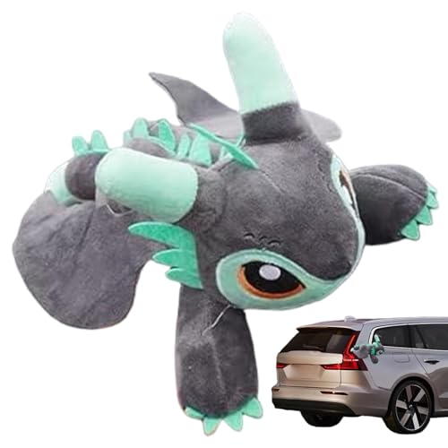 Huraoerrrr Drachenautozubehör, plüschiges kleines fliegendes zahnloses Spielzeug mit beweglicher Flügel, 13 Zoll Dachdekoration Huraoerrrr Drachenautozubehör, plüschiges kleines fliegendes zahnloses Spielzeug mit beweglicher Flügel, 13 Zoll Dachdekoration von Huraoerrrr
