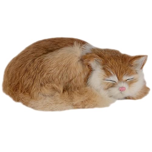 Huraoerrrr Gefälschte Katze Stoffed tierrealistisch lebendig schlafende Plüsch weiche Flauschige Kätzchenspielzeug zum Umarmen des Spielens Schlafen Huraoerrrr Gefälschte Katze Stoffed tierrealistisch lebendig schlafende Plüsch weiche Flauschige Kätzchenspielzeug zum Umarmen des Spielens Schlafen von Huraoerrrr