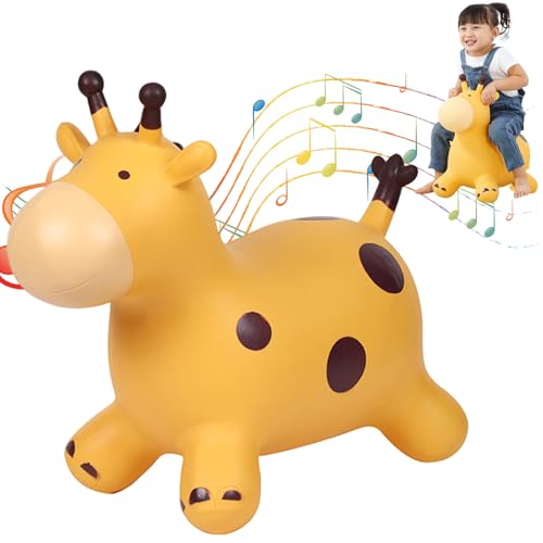 Huraoerrrr Giraffe Bouncy Horse Ride auf Spielzeug aufblasbare Hopfentiere im Freien im Freien für Kleinkinder 1-3 Huraoerrrr Giraffe Bouncy Horse Ride auf Spielzeug aufblasbare Hopfentiere im Freien im Freien für Kleinkinder 1-3 von Huraoerrrr
