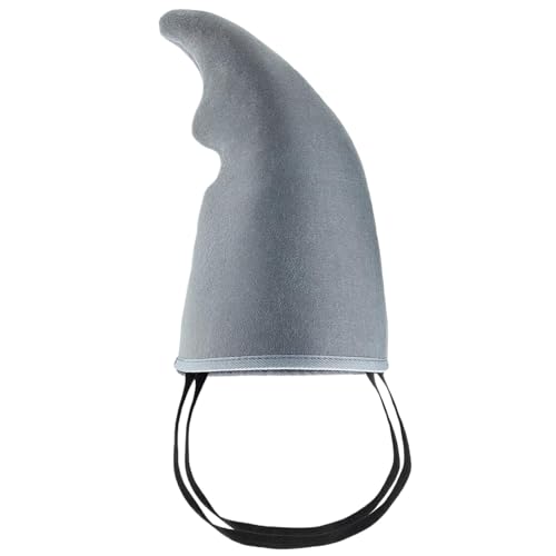 Huraoerrrr Haifischflossenkostüm für Halloween Grey Niedliche elastische Schultergurte Easy Wear Haifischflosse für Party, Strand, Cosplay -Accessoires (lustiges Design) von Huraoerrrr