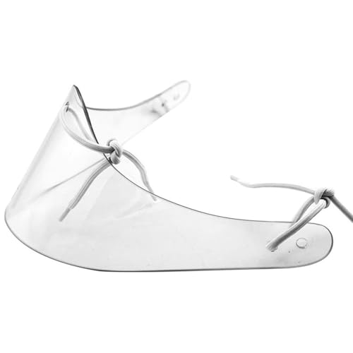 Huraoerrrr Hals Guard Hockey Clear Anti-Fog Anti-Scratch PC Hockey-Torwart Throat Protektor für Jugendliche Erwachsene Klassische Sportzubehör von Huraoerrrr
