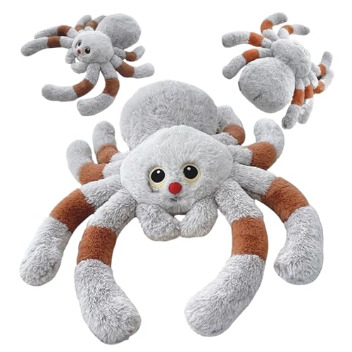 Huraoerrrr Rote Nase Spider Plüsch 9.8 Zauber DASS weiches Halloween -Stofftier -Kissen für Sofa Wohnkultur Geschenk (große Größe) von Huraoerrrr