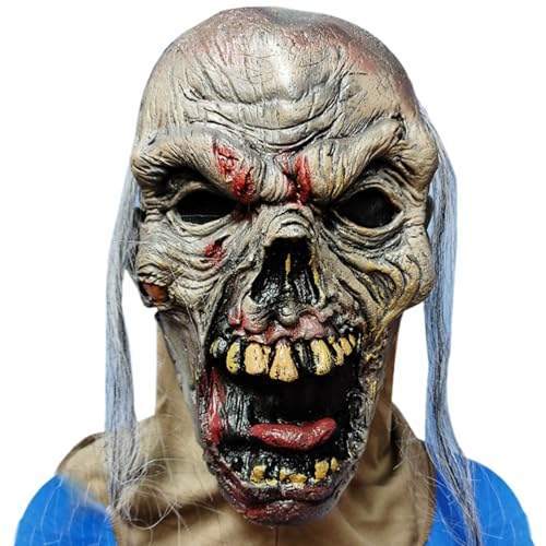 Huraoerrrr Scary Halloween -Maske, realistisches Skelett Geister gruselig für Haunted House Party Cosplay Huraoerrrr Scary Halloween -Maske, realistisches Skelett Geister gruselig für Haunted House Party Cosplay von Huraoerrrr
