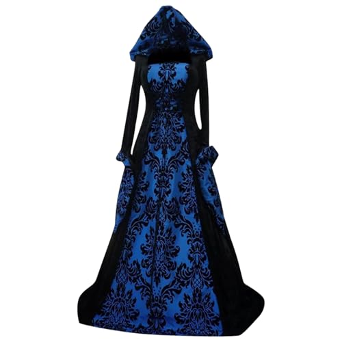 Huraoerrrr Vintage Gothic Witch Kostüm Frauen, Langarm gestickt Renaissance Kapuze -Vampir -Kleid für Halloween -Party, xl Huraoerrrr Vintage Gothic Witch Kostüm Frauen, Langarm gestickt Renaissance Kapuze -Vampir -Kleid für Halloween -Party, xl von Huraoerrrr