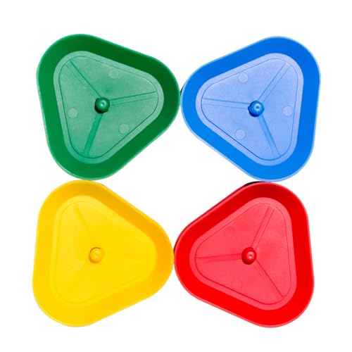 Kids Card Holder 4Pcs Card Holders for Playings Cards Plastic Triangle Shaped Playings Holder, Practical Kids for Games, Poker Parties, Game Nights von Huraoerrrr