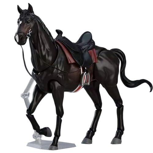 Pferdefiguren, 8x5 potenzielles Spielzeugpferd mit Sattel, Halfter und Bleiseil, bewegliche gemeinsame realistische DIY -freundliche Statue für Enthusiasten, Schwarz Pferdefiguren, 8x5 potenzielles Spielzeugpferd mit Sattel, Halfter und Bleiseil, bewegliche gemeinsame realistische DIY -freundliche Statue für Enthusiasten, Schwarz von Huraoerrrr