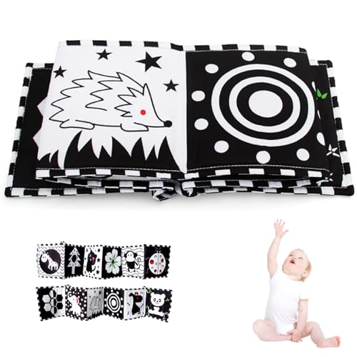 Schwarz -Weiß -Hochkontrast -Stoffbuch Baby Sensory Toys Ladybug -Stil Sensorische Karten Buch Cot Liner für Neugeborene Babyparty Geschenke Schwarz -Weiß -Hochkontrast -Stoffbuch Baby Sensory Toys Ladybug -Stil Sensorische Karten Buch Cot Liner für Neugeborene Babyparty Geschenke von Huraoerrrr