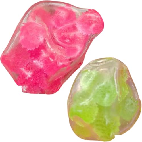Huraoerrrr Stressbälle 2pcs 2, 4 -Zoll -quietschige formbare Squeeze -Spielzeug für Erwachsene, tragbare Stressabbau bei Innenkugeln von Huraoerrrr
