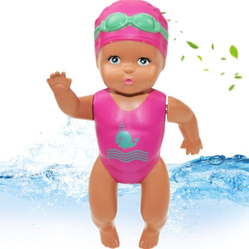 Huraoerrrr wasserdichte Schwimmpuppen für Mädchen mit Fähigkeiten mit Möglichkeiten von Gelenken Handbuch Babypuppe 13 x 5, 5 x 3, in niedliche Wasserbabypuppe für Badepool -Spielzeug von Huraoerrrr