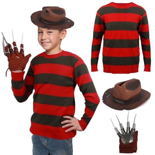 Huraogcos Freddy Kostüm Set für Kinder Mit Handschuh (XL) von Huraogcos